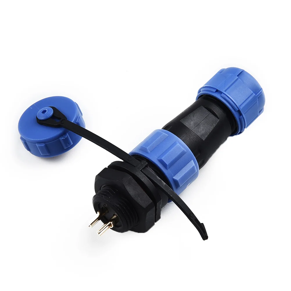 

IP68 2Pin Circular Sealed Aviation Connector 13A Solder LED Plug Socket Tool 1x