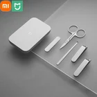 Кусачки для ногтей Xiaomi Mijia 420, 5 в 1, нержавеющая сталь, триммер для ухода за педикюром, портативная пилка для ногтей с чехлом для хранения, защита от брызг