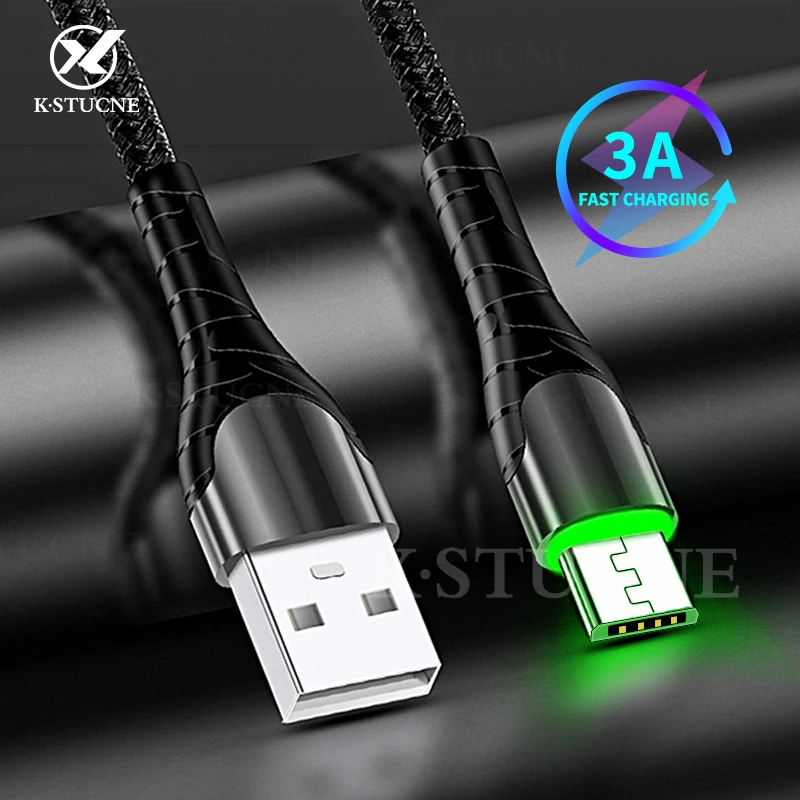 Кабель Micro USB 3.0A для быстрой зарядки зарядный кабель Microusb Samsung J4 J5 J6 J7 Xiaomi Redmi Note 5 4