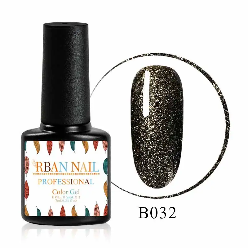 RBAN NAIL 7 мл УФ-гель для ногтей золотой блеск ногтей Laquer голографическая блестящая гель лак замачиваемый лак для творчества маникюрное украшение - Цвет: M30164