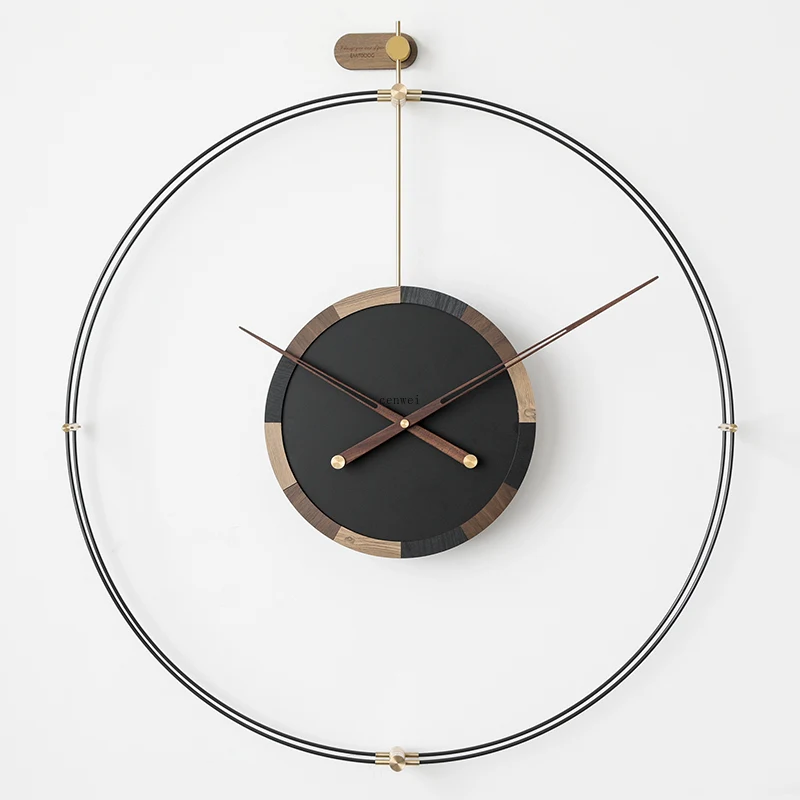 Скандинавские 3d настенные часы современный дизайн деревянные металлические