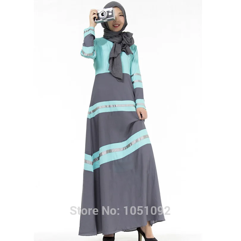 Муслиновое платье мусульманское абайя Новое женское с длинным рукавом винтажное