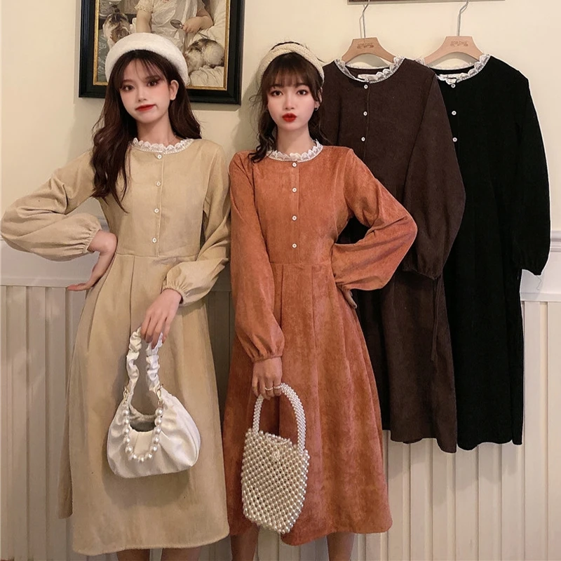 В студенческом стиле в японском подруг сестер кружевная одежда с круглым