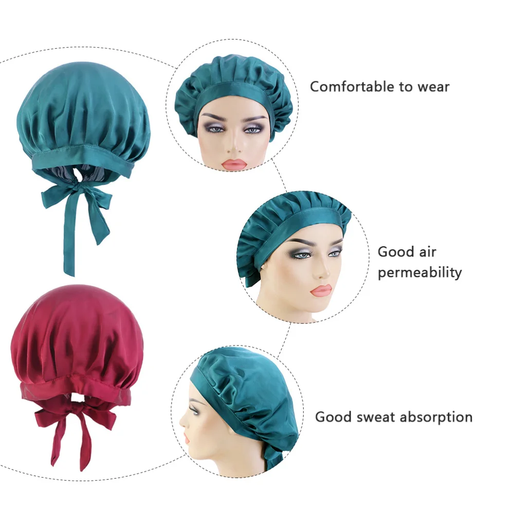 

2Pcs Adult Household Sleep Cap Pregnant Sleep Hat Practical Night Hat