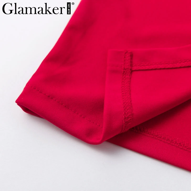Glamaker, сексуальное женское платье без бретелек, с вырезом, с красным бантом, с разрезом, миди, вечерние, облегающее платье, элегантное, черное, для клуба, на пуговицах, короткое платье