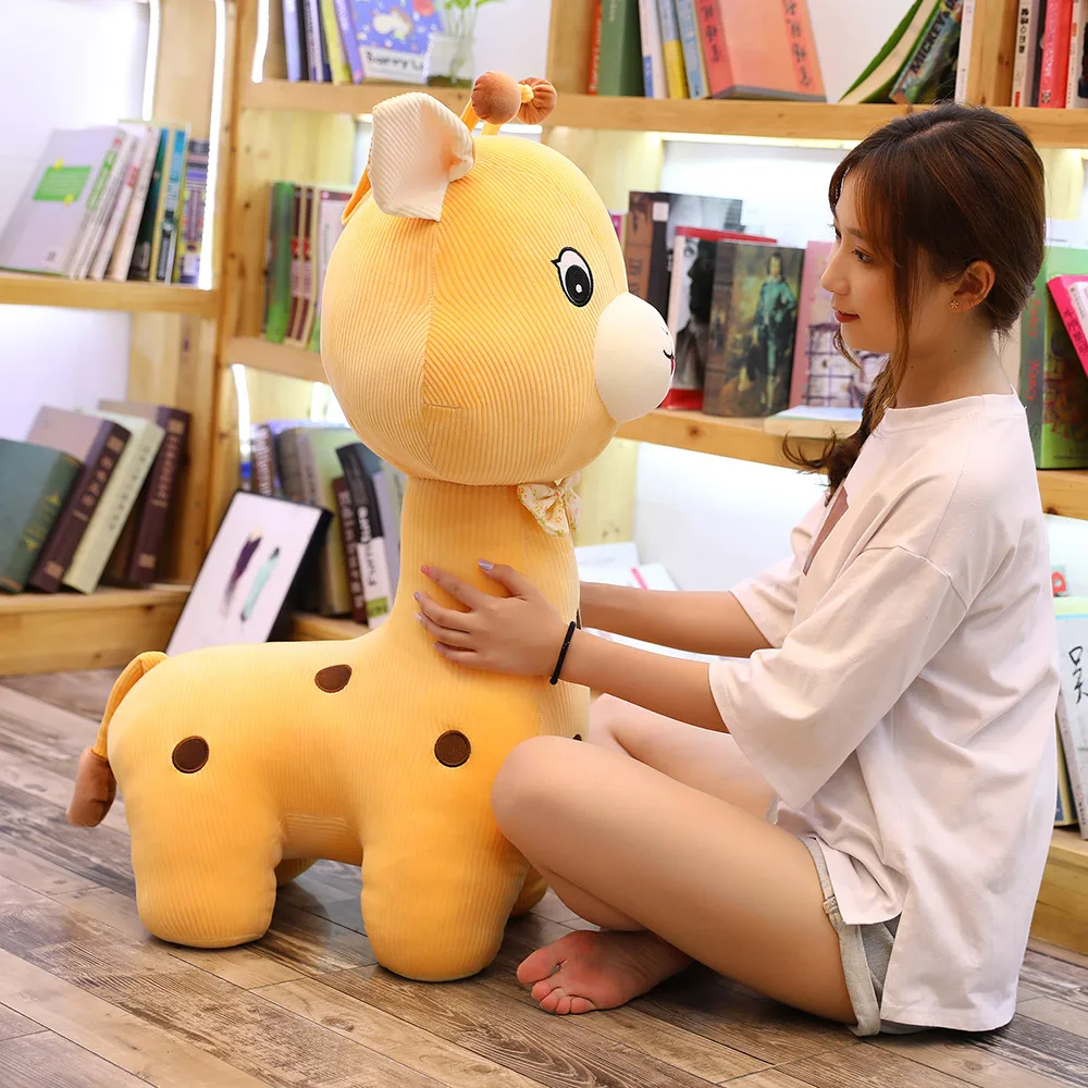

30-85cm Large Lovely Giraffe Plush Toys for Children Cute Stuffed Animal Dolls Soft Simulation Giraffe Doll Birthday Gift