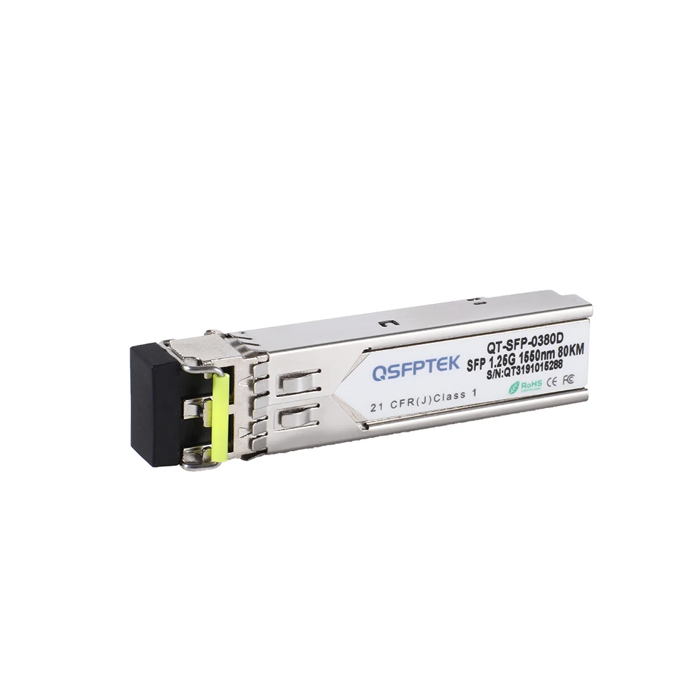 1000BASE-ZX SFP 1550 нм 80 км DDM LC гигабитный модуль трансивера для Alcatel-Lucent D-Link Zyxel IBM NETGEAR по