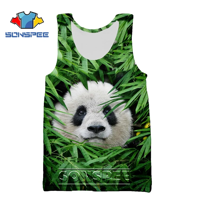 Майка Мужская/Женская с 3D-принтом панды без рукавов | Мужская одежда
