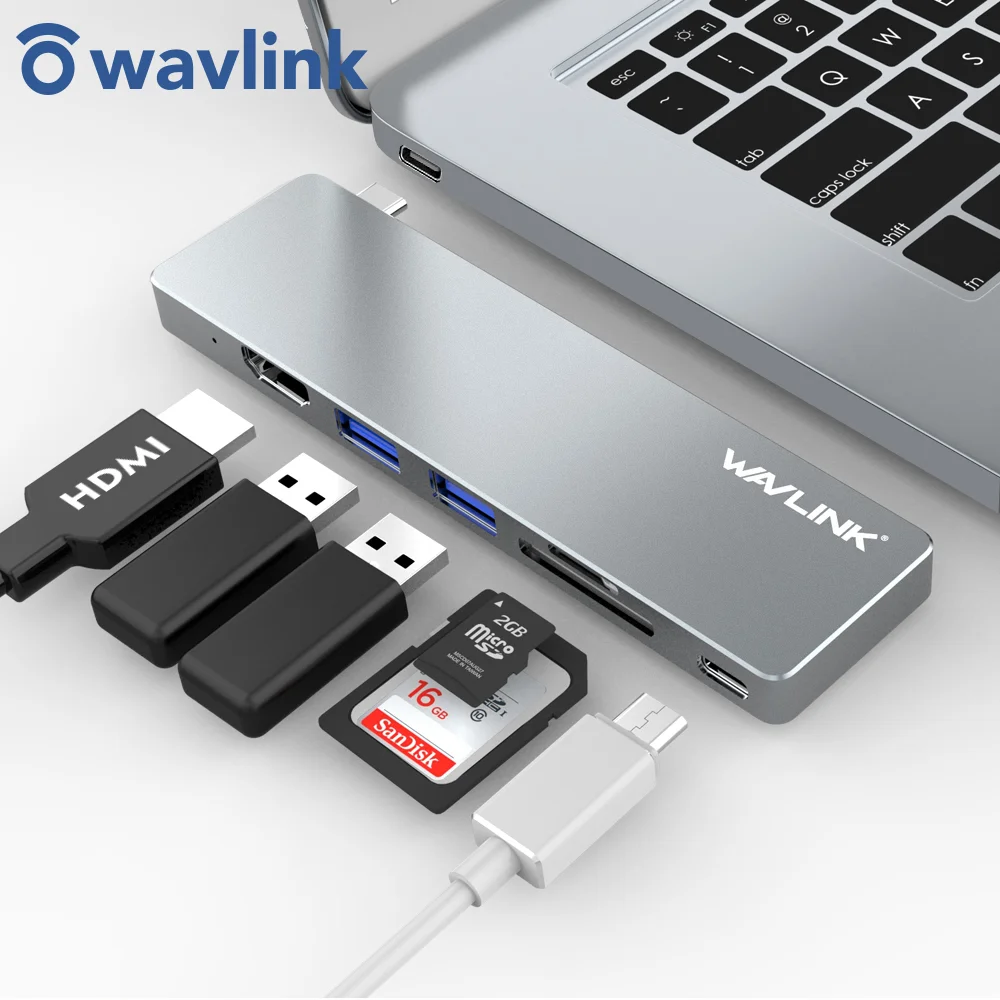 Wavlink usb хаб C концентратор для нескольких USB 3 0 HDMI адаптер 4K док станция MacBook Pro Тип