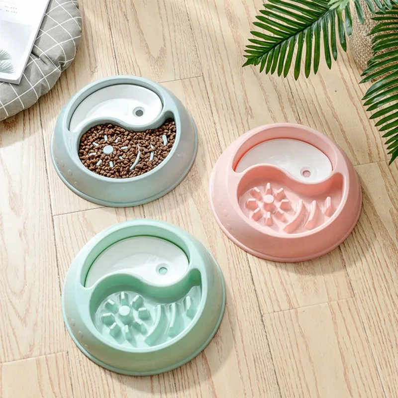 

Slow Eating Pet Bowl Pet Dog Feeder Durable Non-Toxic Plastic Preventing Choking Bowl For Dog Pet Slow Feeder Pet Feeding Tools