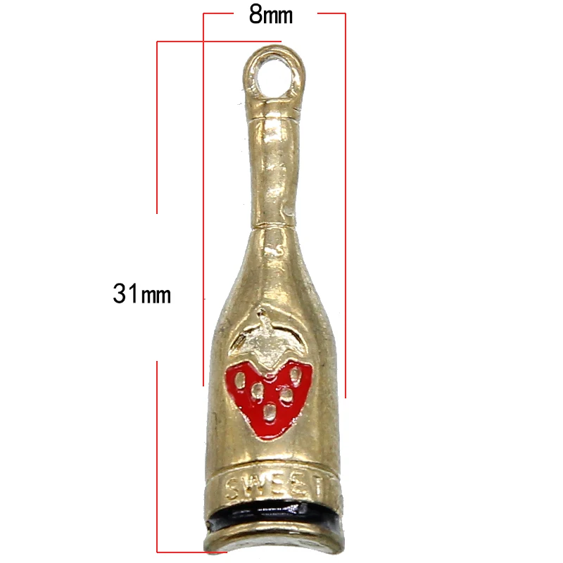 6 шт./лот смешанные бокалы для вина бутылки чашка в форме винограда Подвески