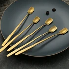 Набор кофейных ложек из нержавеющей стали длиной 17 см, 4 шт.