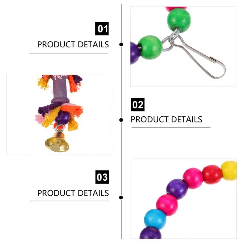 

10 Pcs Portable Practical Teeth Grinding Toys Bite Toys Wooden Chewing Toys for Pets Birds