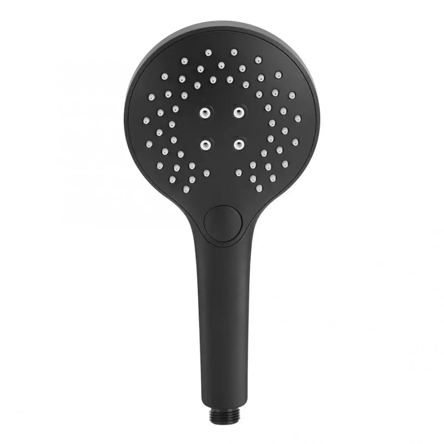 

Hand Shower Head 2in 3 Functions Button Type Bathroom Handheld Shower Head Hand Shower Matte Black Bathroom Accessories