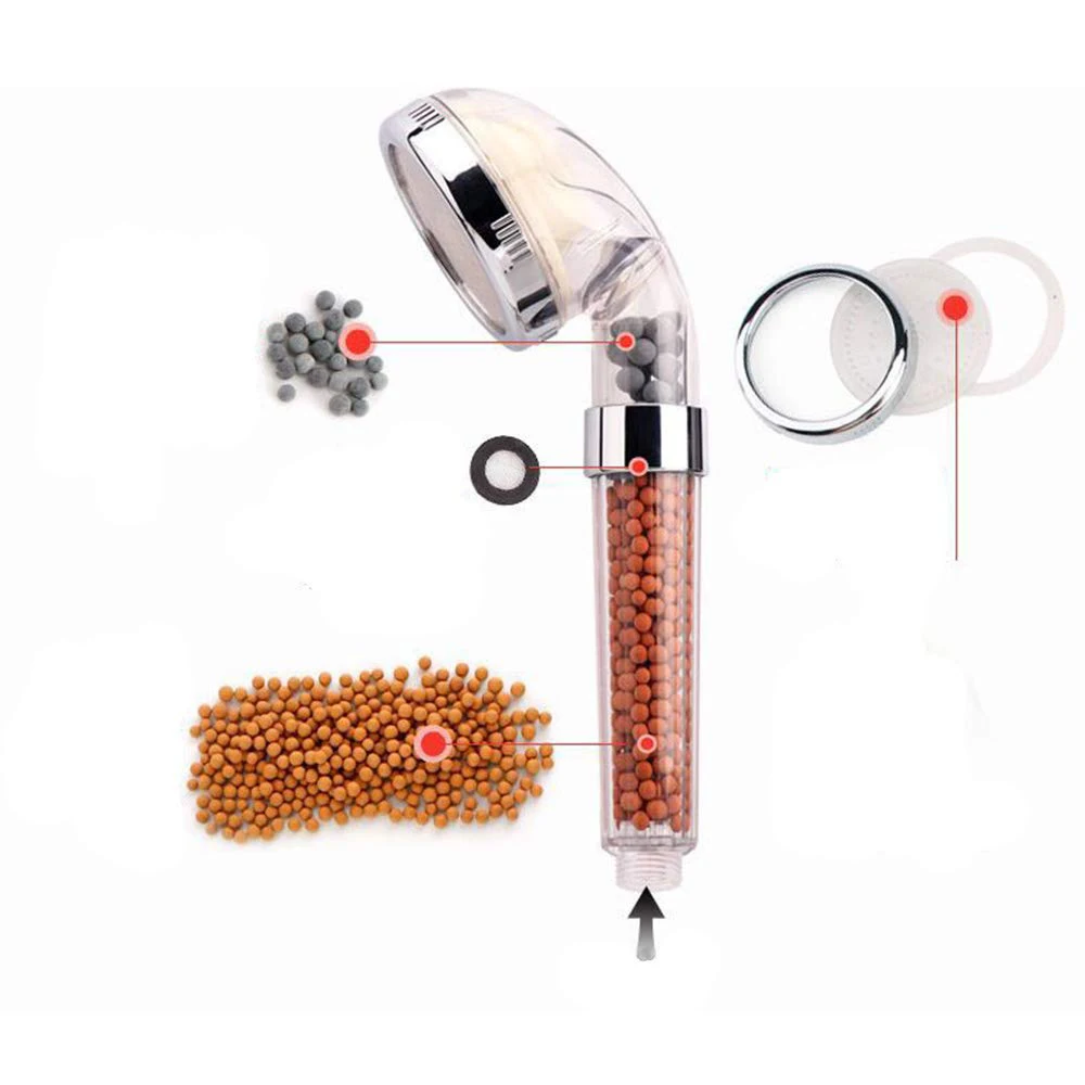 Водосберегающая насадка для душа VEHHE 3 цвета Светодиодная водосберегающая душа|led