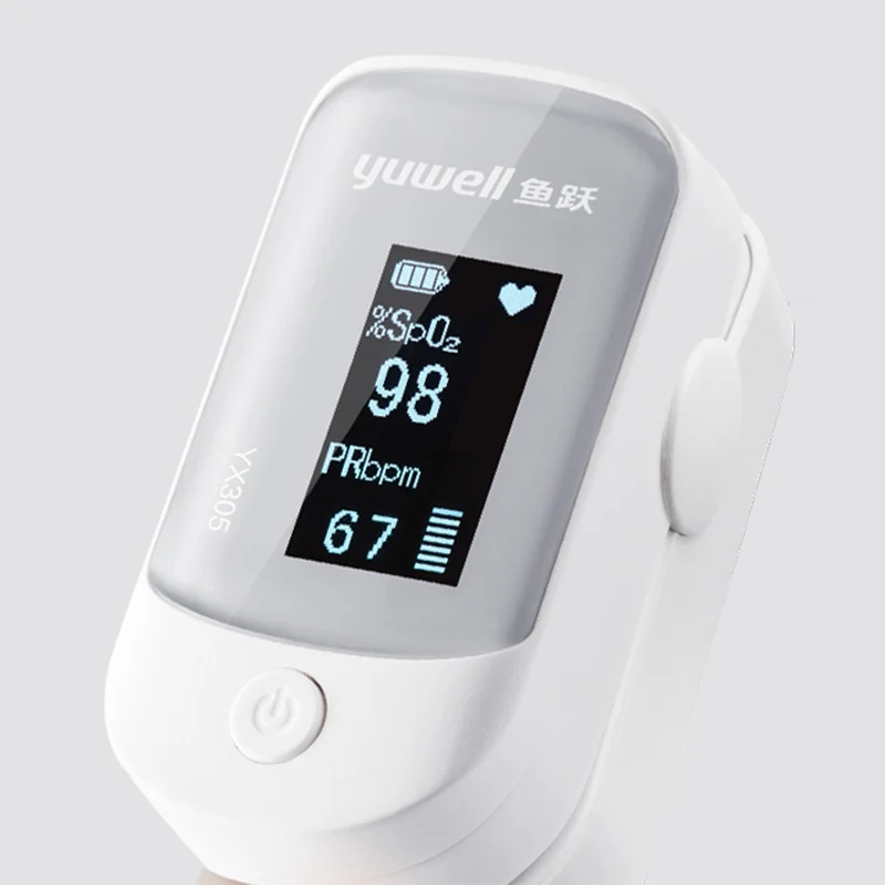 Oiginal xiaomi Yuwell YX305 YX303 Digital Fingertip Pulse Oximeter OLED screen Care for health High-speed sensor Auto power off |