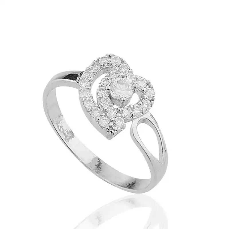 

Silverlina Sterling Silver Heart Lady Ring