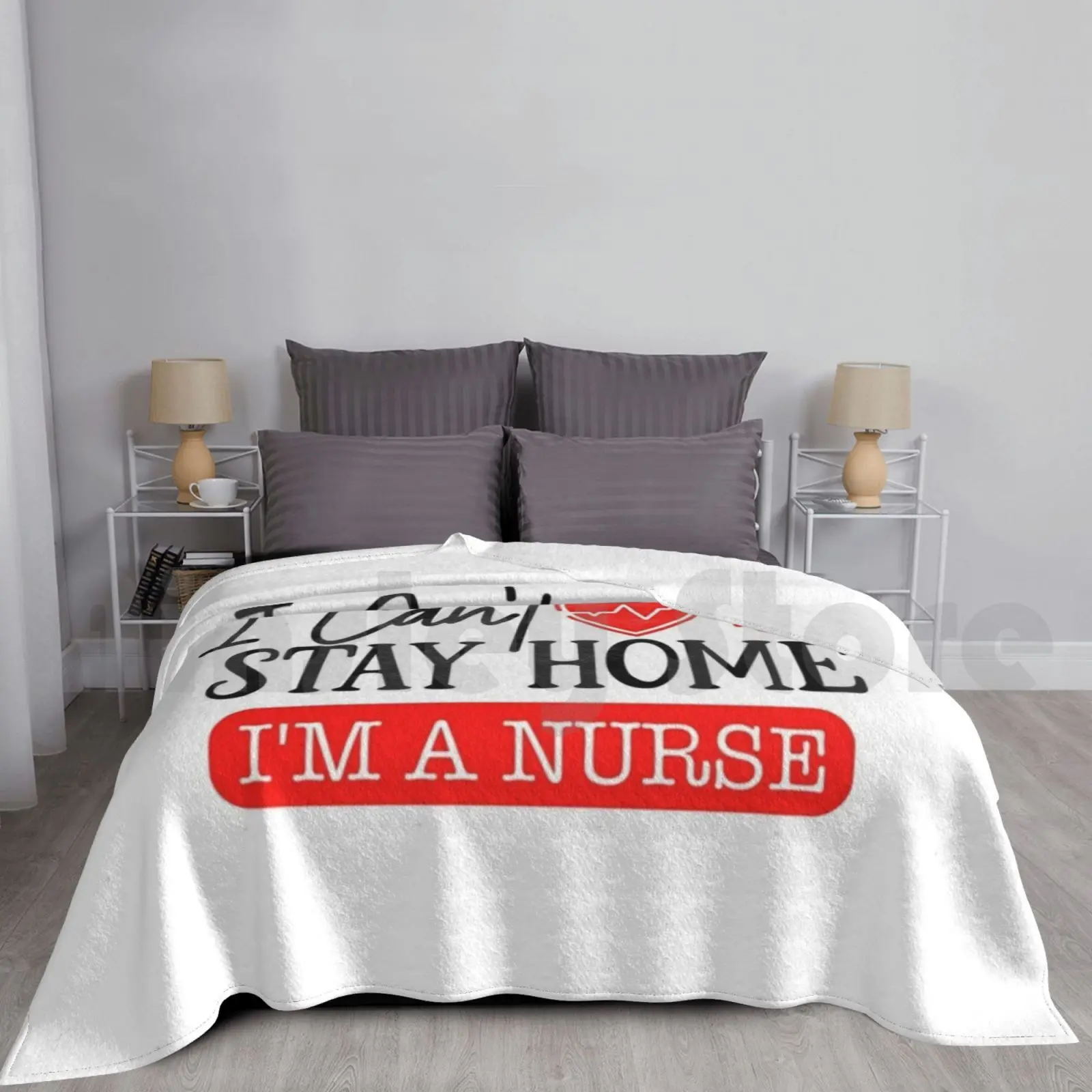 

Я не могу оставаться дома, я медсестра-одеяло для дивана-кровати, путешествий, дня рождения, я не могу оставаться дома, я не могу оставаться дома