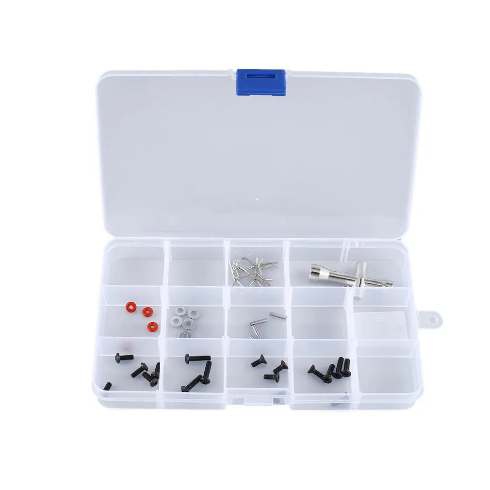 

10-36 Compartment Slots Cells Portable Tool Box Electronic Parts Screw Beads Ring Jewelry Plastic Storage Box Container Holder