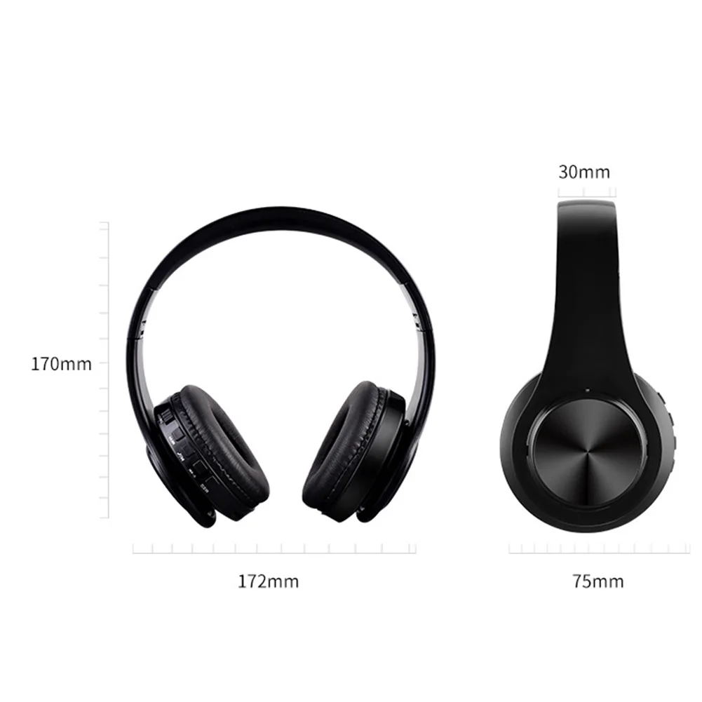 New Foldable BluetoothV5.0 Wireless Sport Headphone Super Bass Stereo Noise Reduction Music Headset | Электроника