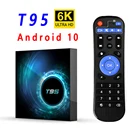 ТВ-приставка T95 с Android 10,0, HD 6K, Allwinner H616, четырехъядерный, 2,4G и 5G, Wi-Fi, медиаплеер BT5 PK H96 X96 Max Plus TXS9, ТВ-приставка
