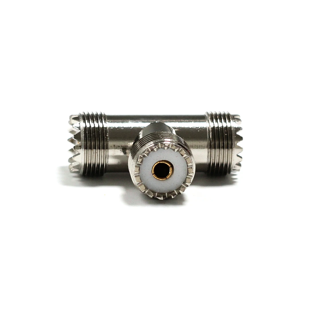 Переходник UHF Female switch 1 шт. 2 * гнездовой разъем RF Coax разветвитель T типа