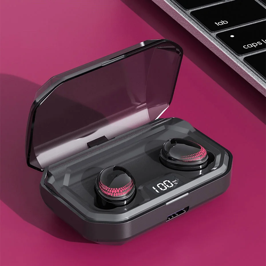 TWS стереонаушники X10 с поддержкой Bluetooth 3000 и зарядным футляром|Наушники гарнитуры|