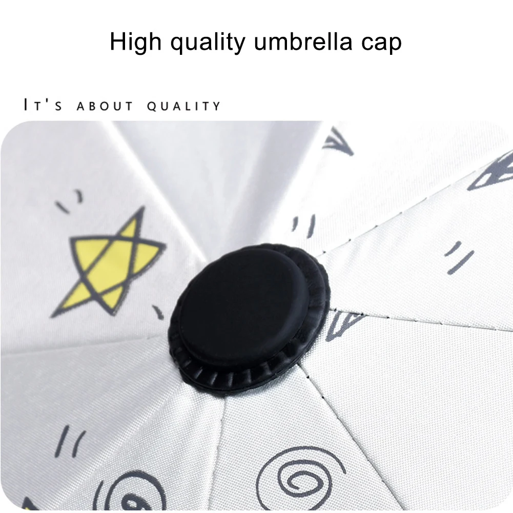 

New Fashion Stars Print Pattern Students Folding Waterproof Windproof Anti UV Mini Umbrella Parasol
