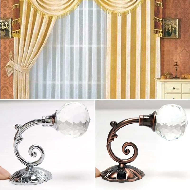 

Sale-1Pair Curtain Holdbacks Curtain Hook Wall Hook Drapery Window Cloth Hat Towel Cortina Curtain Decorative Accessories