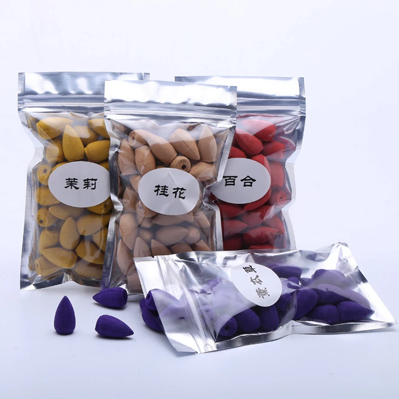 

Colorful Bullet Shape Incense Rose Lemon Natural Sandalwood Tea Agarwood Incense Cones For Backflow Tower Accessories Fresheners