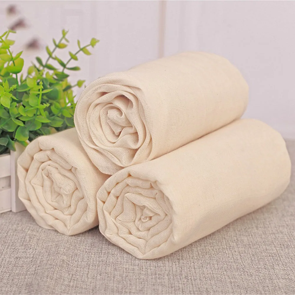 

150*150cm Beige Cotton gauze Cheese steamed cloth bean bag filter cloth dot pad cloth cotton tofu cloth filter bean dregs cloth