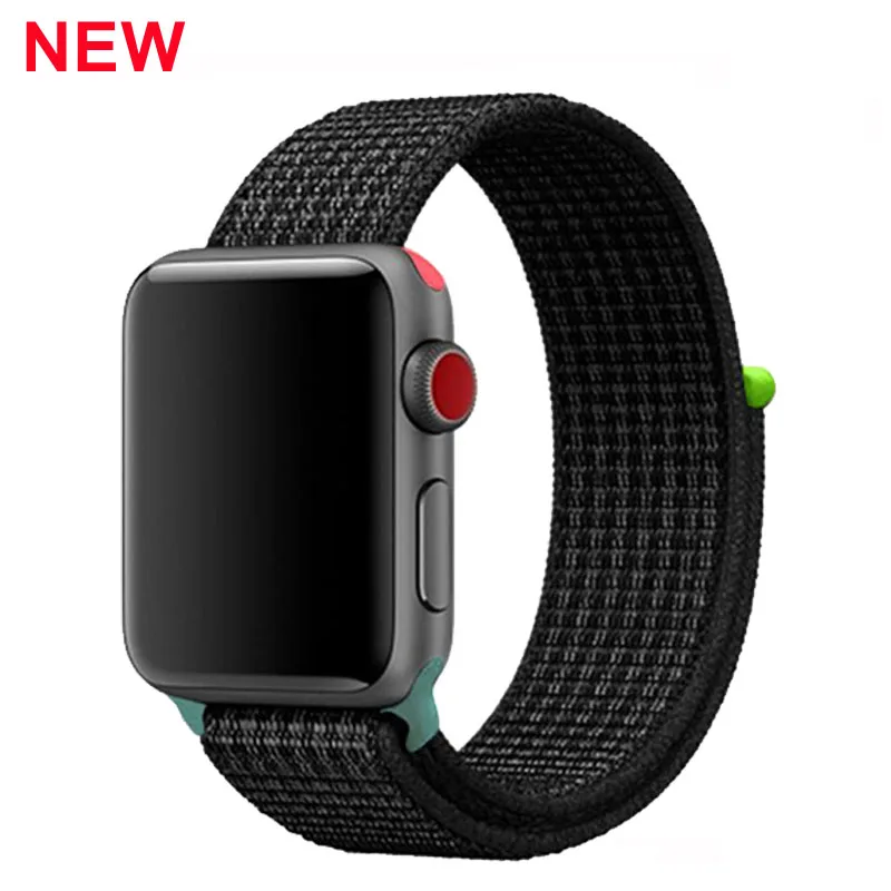 Ремешок для Apple Watch 42 мм 38 мм 5 4 3 correa iwatch 44 мм 40 мм спортивный браслет-петля Apple watch 5 4 аксессуары 5/3/2 - Цвет ремешка: NEW 7