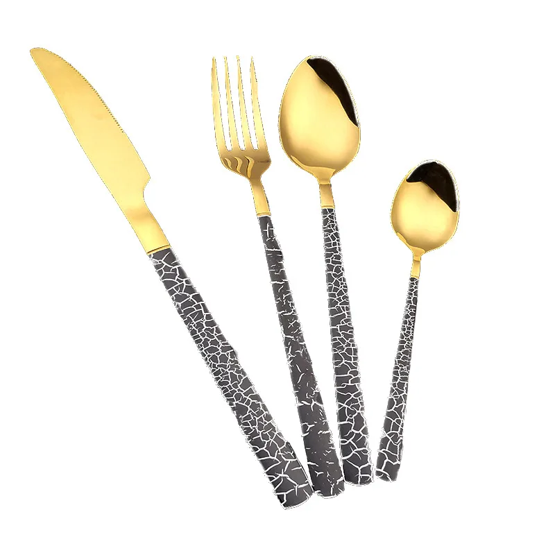 Забавный пылкий Западный набор ножей из нержавеющей стали вилка ложка посуды