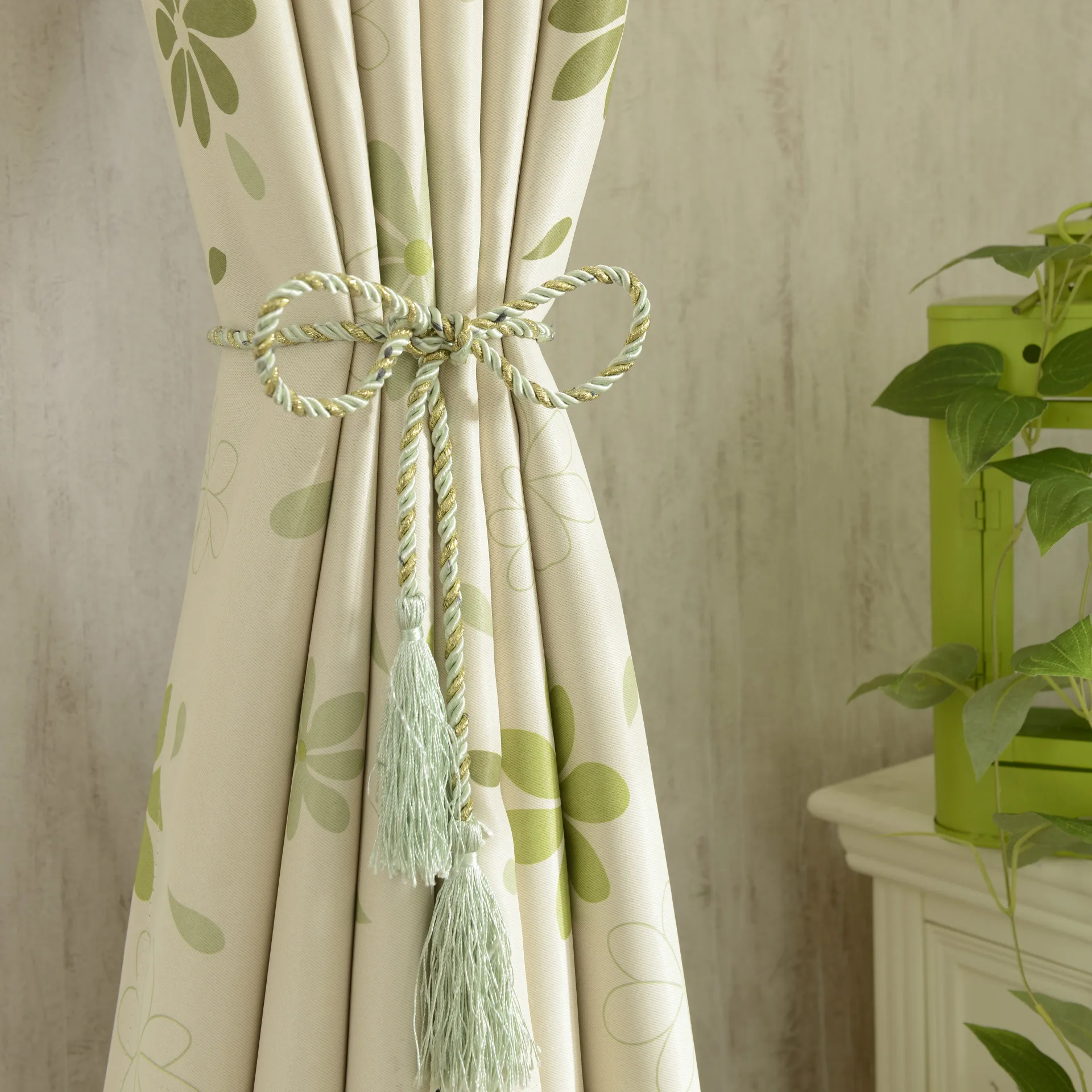 Роскошная Современная занавеска Затемняющая с цветочным рисунком для гостиной