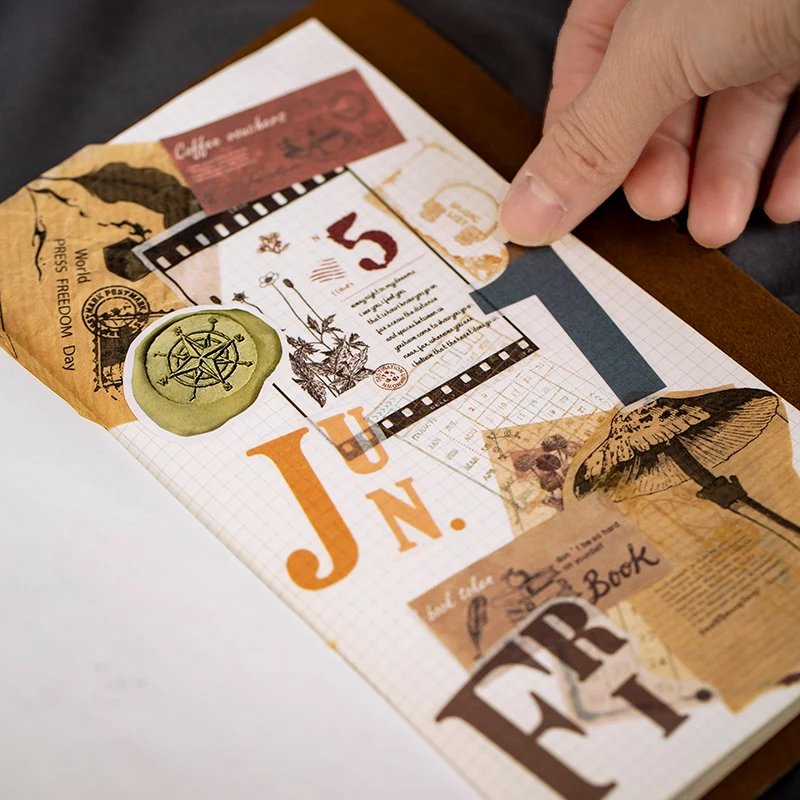 Винтажная фотография индекс закладка планировщик декоративная наклейка