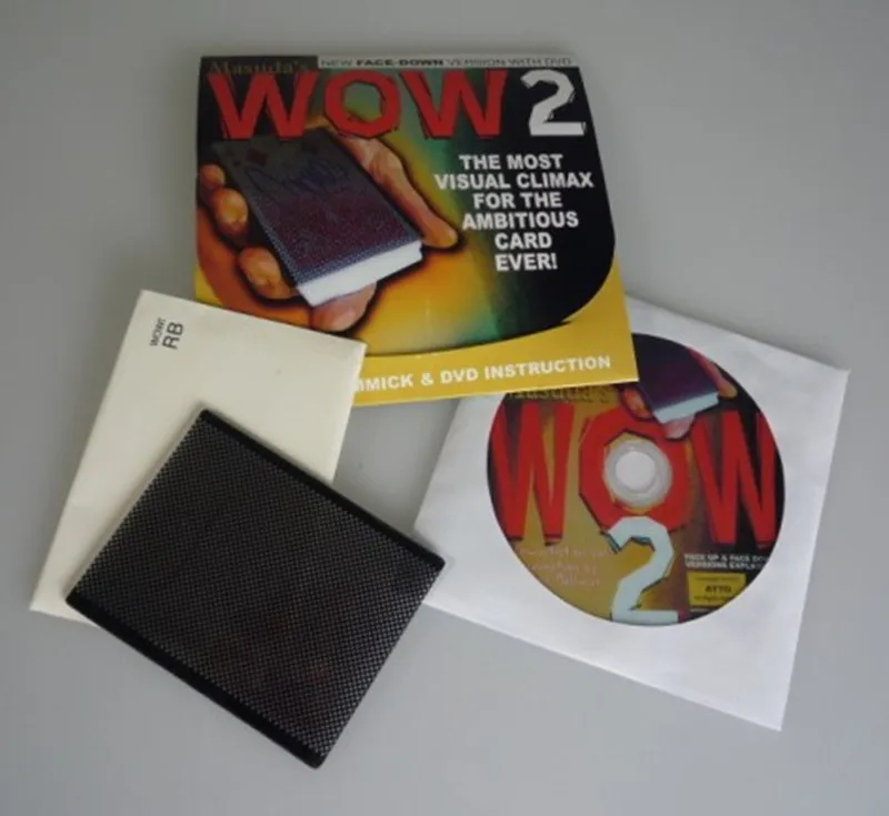 Вау 2 0 (версия вниз лицо и DVD) от Masuda Card волшебные трюки сценическая магия крупный
