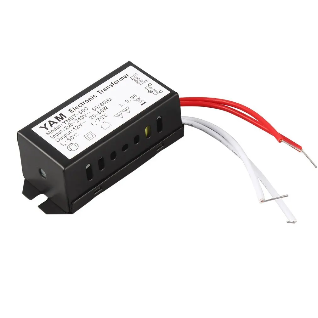 

AC 220V to 12V 20-50W LED Lighting Electronic Transformator Halogen Lamp Electronic Transformer LED Driver Power Supply