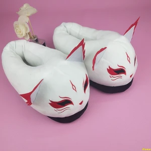 Женские меховые тапочки, теплые домашние тапочки, мягкая пена с эффектом памяти, лиса, единорог, медведь, животные, мультяшный рисунок, для зимы