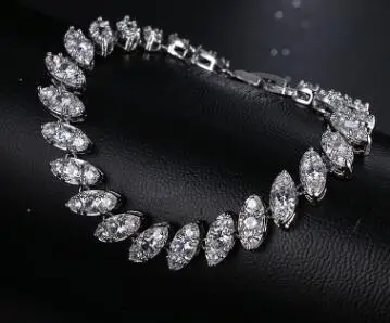 

Простой квадратный женский браслет T1126, изысканные платиновые браслеты для свадебного подарка, аксессуары