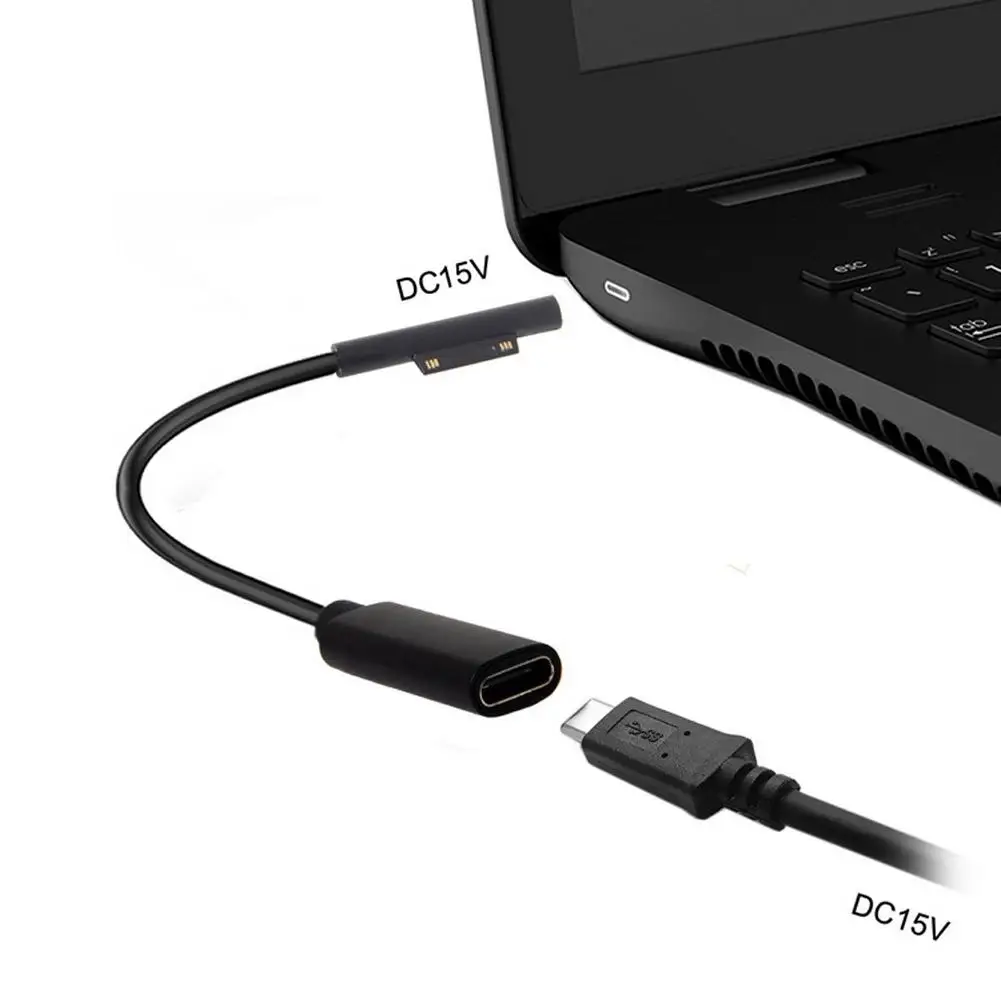 USB Type-C женский зарядный кабель PD зарядное устройство разъем постоянного тока 15 в 3