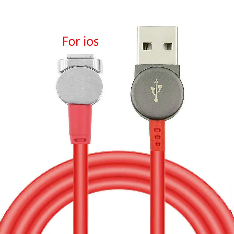 1 м Магнитный USB Type C зарядный кабель для синхронизации данных светодиодный