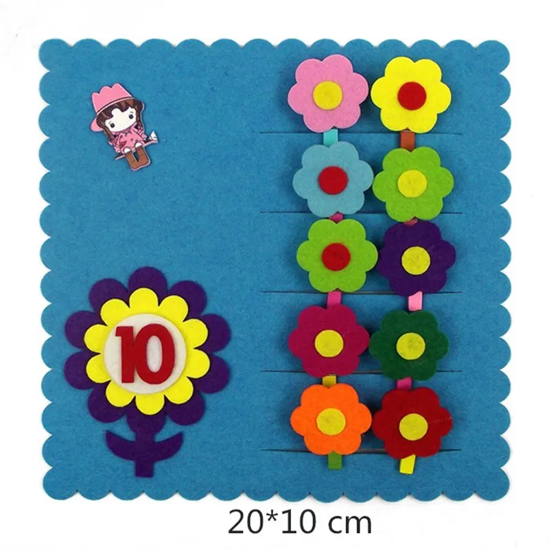 Войлочные изделия ручной работы с цифрами 1 комплект Детские Игрушки для раннего