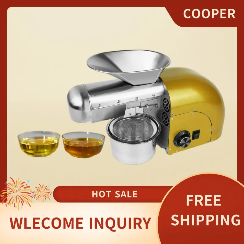 

New Spiral Oil Press Large Medium and Small Automatic Soybean Oil Presser with Temperature Control High Yield and Efficiency