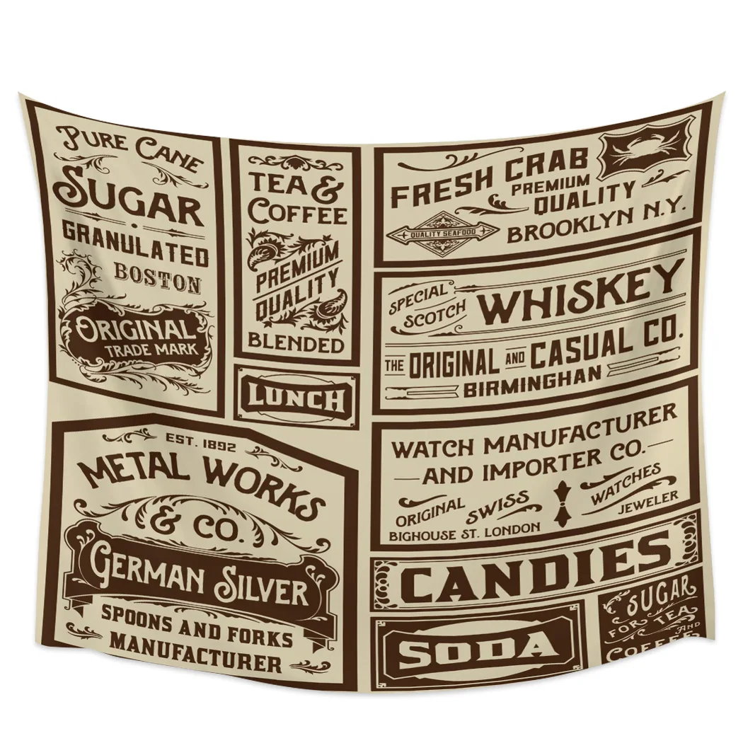 Настенный гобелен в стиле ретро пляжное полотенце украшение для дома настенный