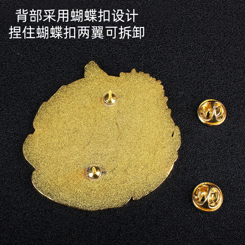 

Anime Figure Demon Slayer Kochou Shinobu Badge Pin Kimetsu No Yaiba Kamado Tanjirou Cosplay Bags Decor Badges Button Brooch Pins
