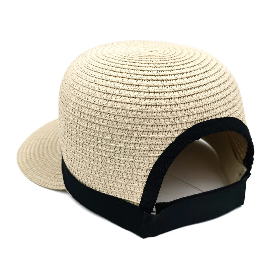 Munng Woman Men Outdoor Summer Beach Party Street Church Sunhat Plastic Straw New Top Fanshion Baseball Cap Adjustable | Аксессуары для