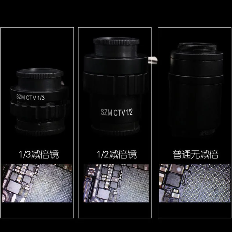 Микроскоп CTV1/2 Тринокулярный стереомикроскоп адаптер для камеры CMOS объектива с