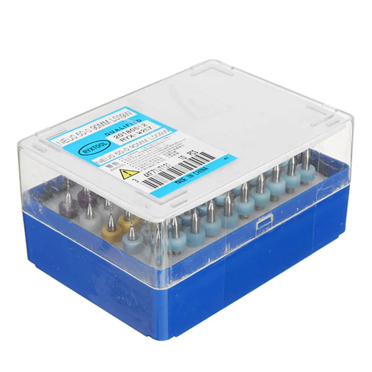 

Drillpro 50Pcs 0.5mm-0.9mm Tungsten Steel Carbide Micro Drill Bits Set for PCB Circuit Board