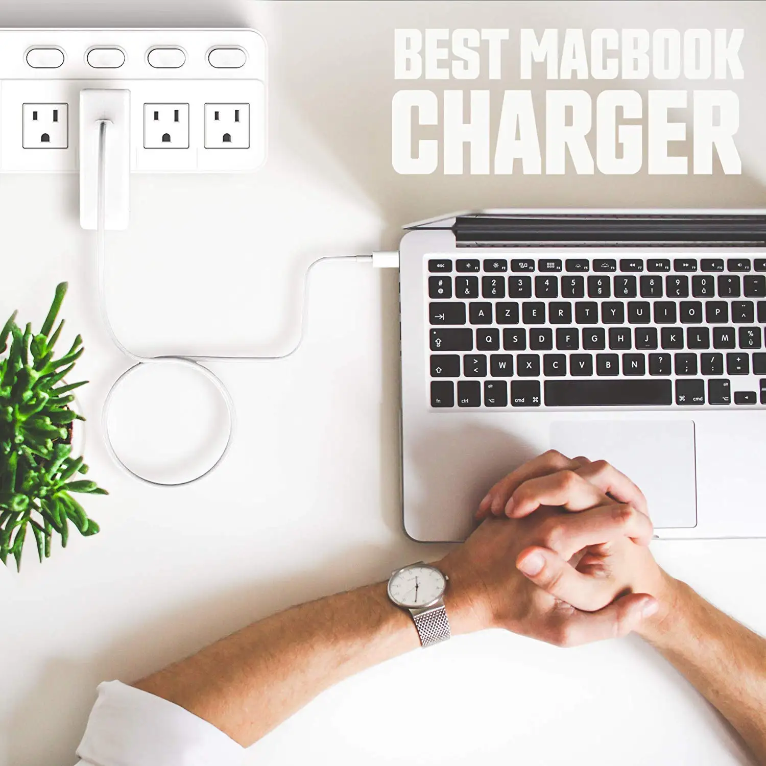 MacBook Pro зарядное устройство, 61 Вт USB-C в USB-C адаптер переменного тока зарядное устройство для MacBook Pro 12 дюймов 13 дюймов, MacBook Air, с кабелем C