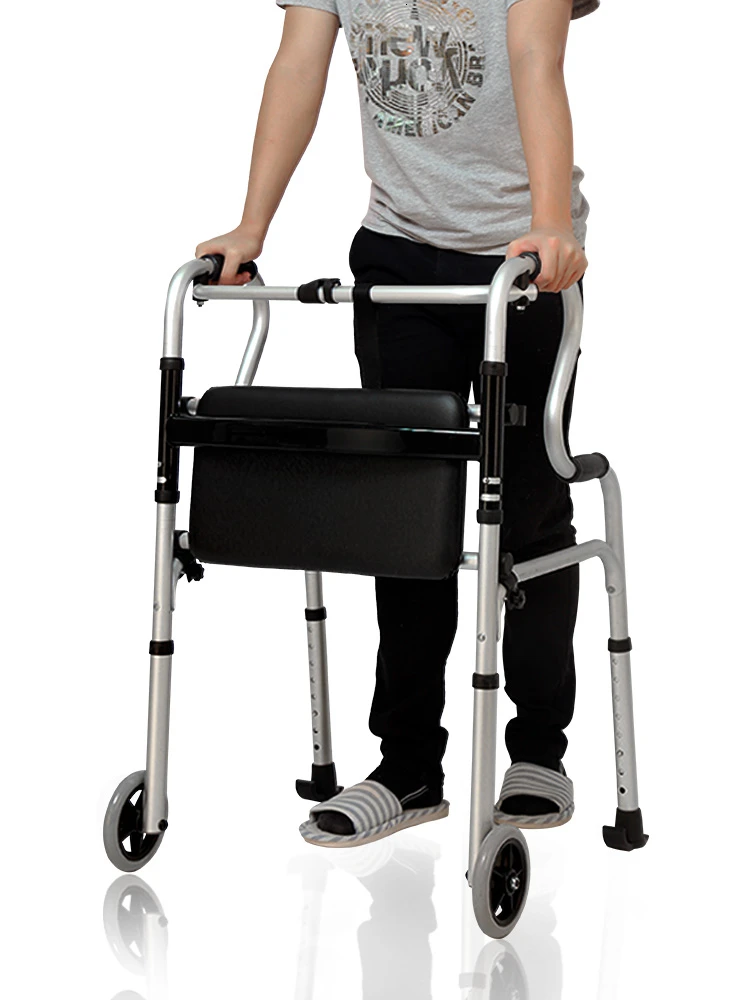 

Nice Walking assist Elderly Walk Aluminium Alloy Disabled Four Foot travel aids Cane Walk Auxiliary Implement Help Step